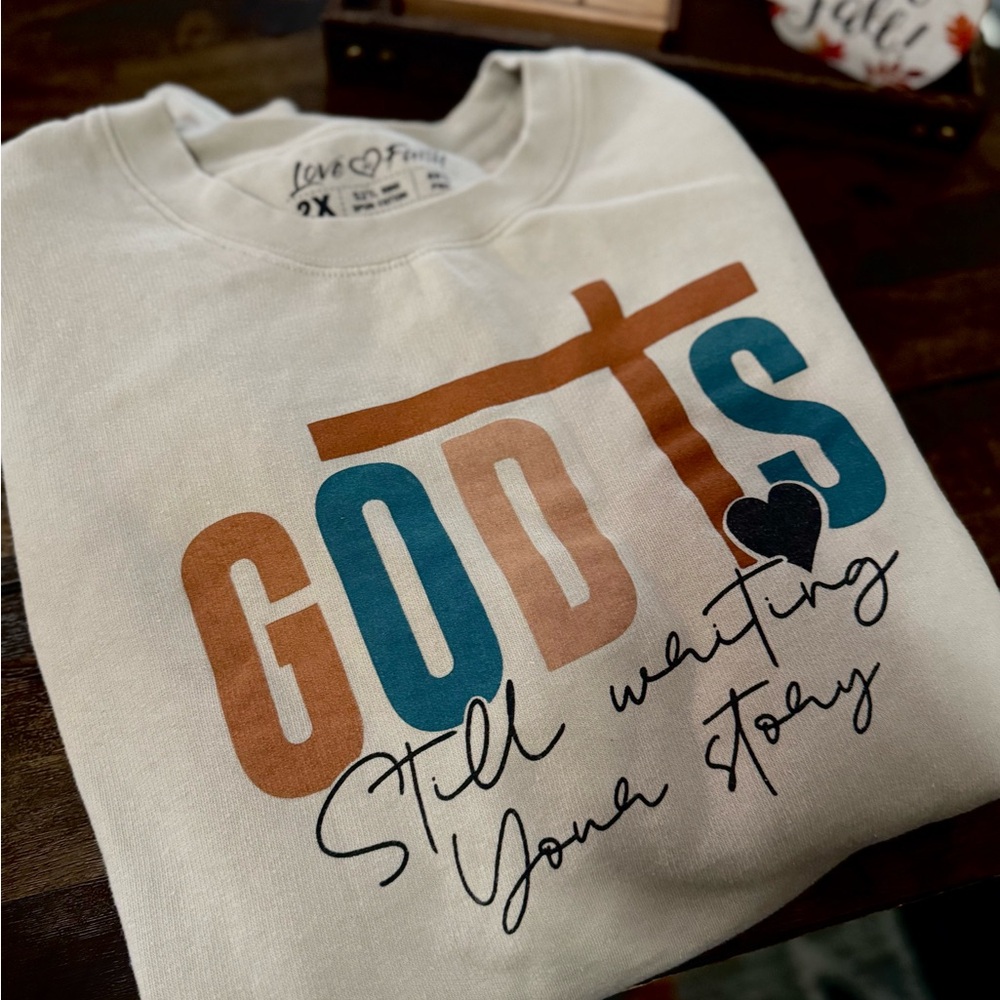 Graphic Sweatshirt with Inspirational Message